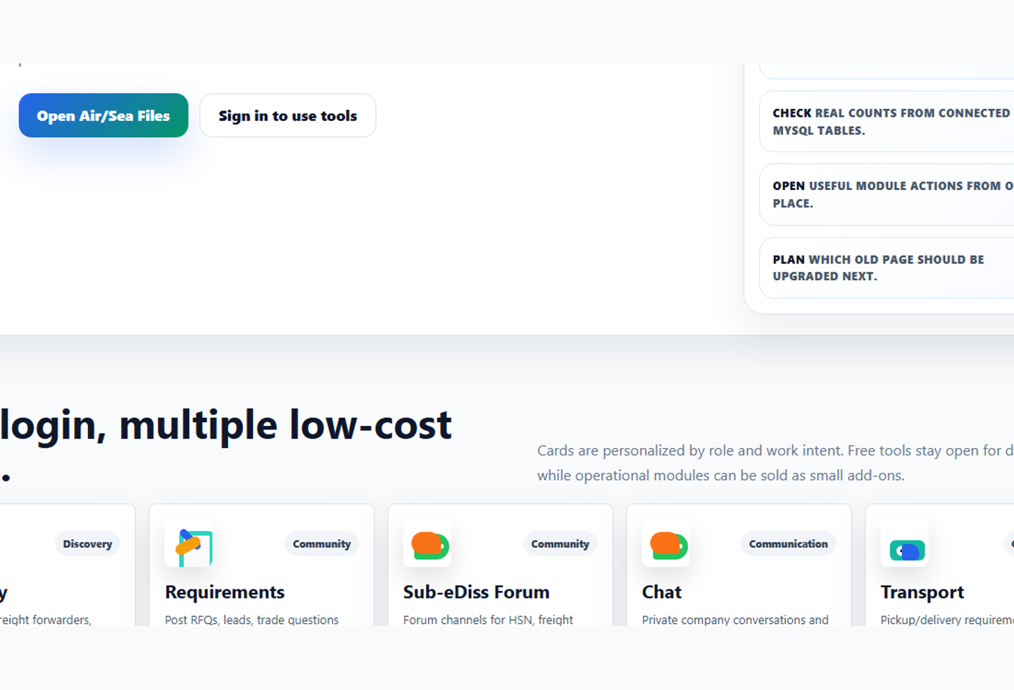 Finance app entry