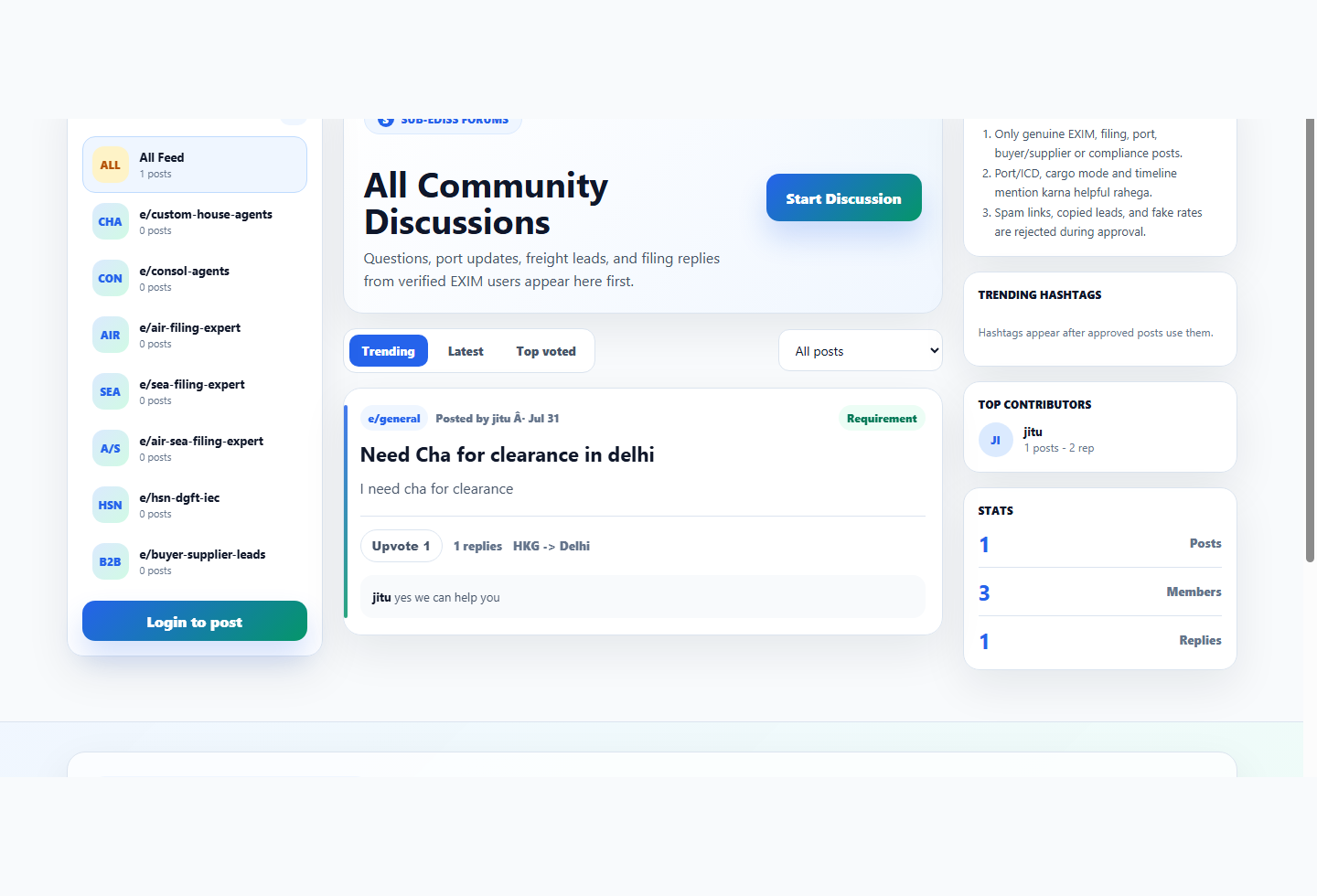 Community follow up